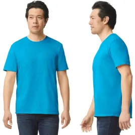 t-shirt-koszulka-meska-bawelna-softstyle-gildan-gi64000-turkusowa-m