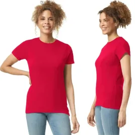 t-shirt-koszulka-damska-bawelna-softstyle-gildan-gil64000-czerwona-2xl