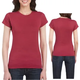 t-shirt-koszulka-damska-bawelna-softstyle-gildan-gil64000-antique-cherry-l