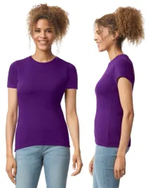 t-shirt-koszulka-damska-bawelna-softstyle-gildan-gil64000-fiolet-xl