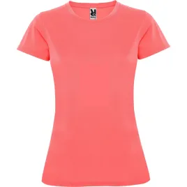 koszulka-sportowa-damska-t-shirt-control-dry-roly-0423-fluor-coral-l