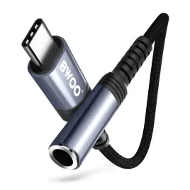 bwoo-adapter-bz47-aux-35-mm-do-usb-c-czarny