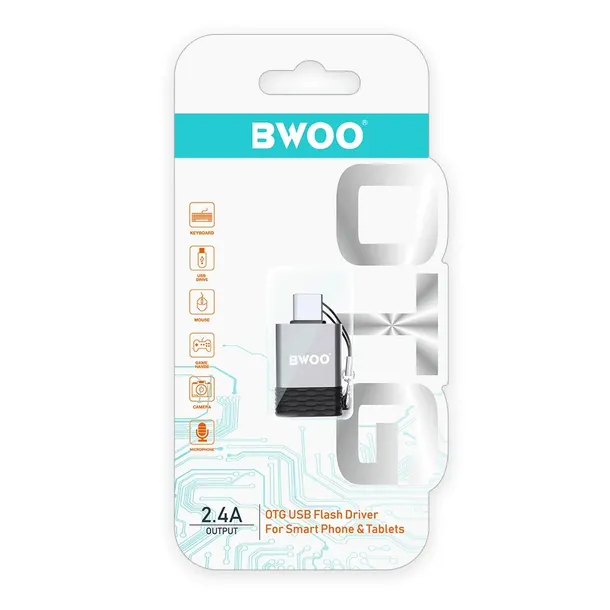 bwoo-adapter-bz-35-usb-usb-c-szary-otg-stan-nowy