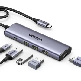 hub-ugreen-cm511-15597-5w1-usb-c-usb-c-pd-hdmi-3x-usb-a-3-0-szary