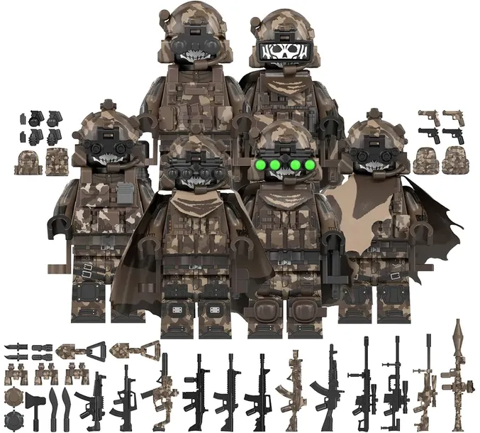 ZESTAW 6 FIGUREK WOJSKO MILITARY FORCES COMMANDOS Jednostki Specjalne
