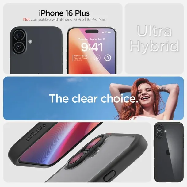 spigen-ultra-hybrid-iphone-16-plus-matte-black-funkcje-ladowanie-indukcyjne-pochlanianie-wstrzasow