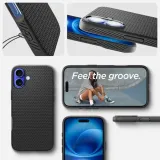spigen-liquid-air-iphone-16-matte-black-stan-nowy-funkcje-antyposlizgowa-struktura-ladowanie-indukcyjne-pochlanianie-wstrzasow