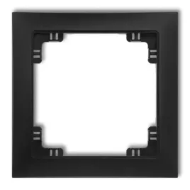 karlik-deco-soft-czarny-mat-ramka-1-krotna-12drso-1