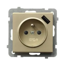 ospel-sonata-szampanski-gniazdo-z-uziemieniem-usb-gp-1rzpusb-m-39