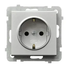 ospel-sonata-srebrny-gniazdo-pojedyncze-0-schuko-gp-1rs-m-38