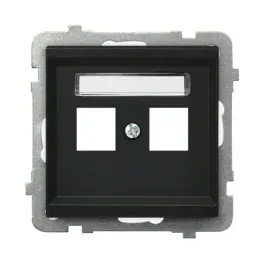 ospel-sonata-czarny-obudowa-gniazda-podwojnego-typu-keystone-prosta-gpk-2