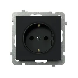 ospel-sonata-czarny-gniazdo-pojedyncze-0-schuko-gp-1rs-m-33