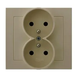 ospel-kier-bezowy-gniazdo-podwojne-0-gp-2wz-01