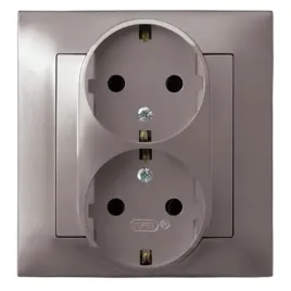ospel-impresja-tytan-gniazdo-podwojne-0-schuko-gp-2ys-m-23