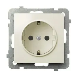 ospel-impresja-ecru-gniazdo-pojedyncze-0-schuko-gp-1ys-m-27