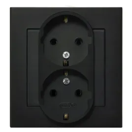 ospel-sonata-czarny-gniazdo-podwojne-0-schuko-gp-2rs-33