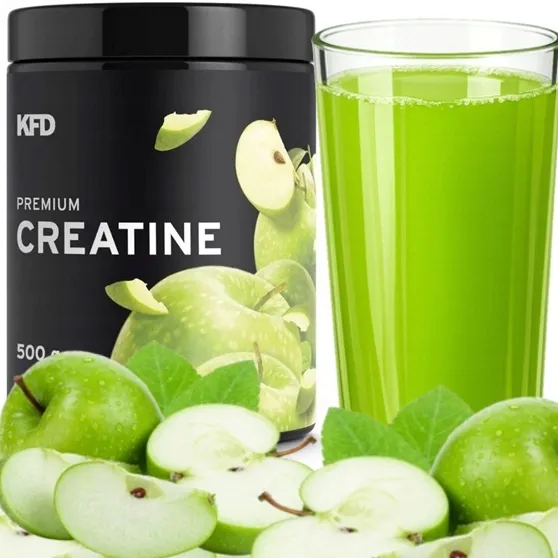 KREATYNA monohydrat kreatyny SIŁA MOC KFD Creatine 500g Zielone Jabłko