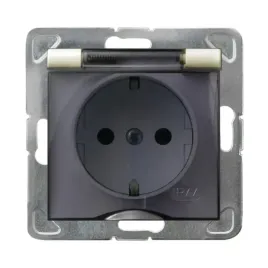 ospel-impresja-ecru-gniazdo-bryzgoszczelne-schuko-gph-1ys-m-27-d