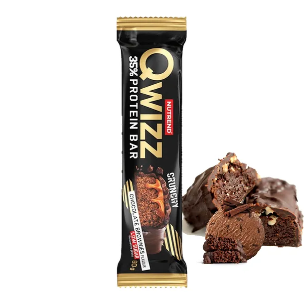BATON BIAŁKOWY PROTEINOWY Nutrend Qwizz Protein Bar 60g czekolada brownies