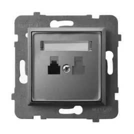 ospel-aria-szary-mat-gniazdo-telefoniczne-gpt-1u-m-70