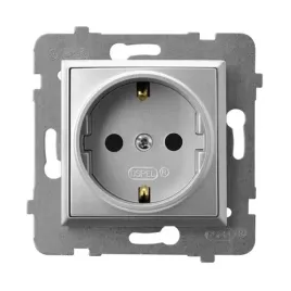 ospel-aria-srebrny-gniazdo-pojedyncze-0-schuko-gp-1us-m-18