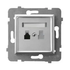 ospel-aria-srebrny-gniazdo-telefoniczne-gpt-1u-m-18