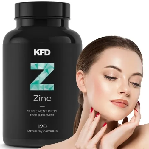 CYNK skóra włosy paznokcie ODPORNOŚĆ metabolizm KFD Zinc 120 kaps.