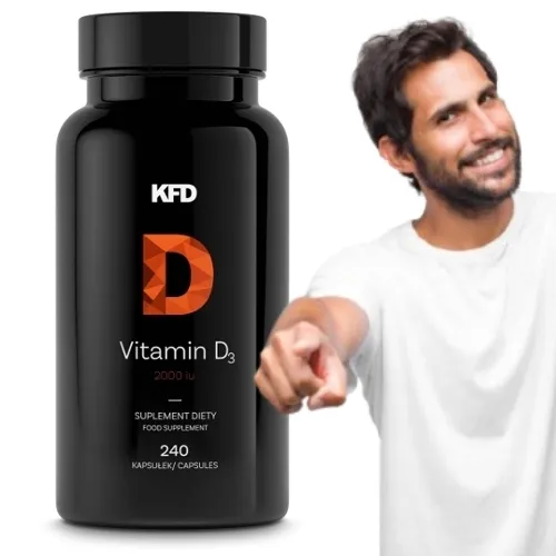 WITAMINA D3 odporność na zdrowie KFD Vitamin D3 2000IU 240 kaps.
