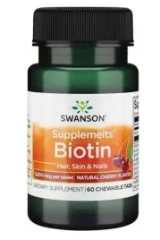 biotyna-skora-wlosy-paznokcie-swanson-biotyna-60-tabletek-do-ssania