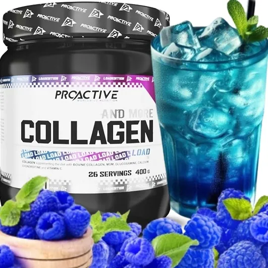 KOLAGEN zdrowe kości skóra ProActive Collagen LOAD Blue Raspberry 400g