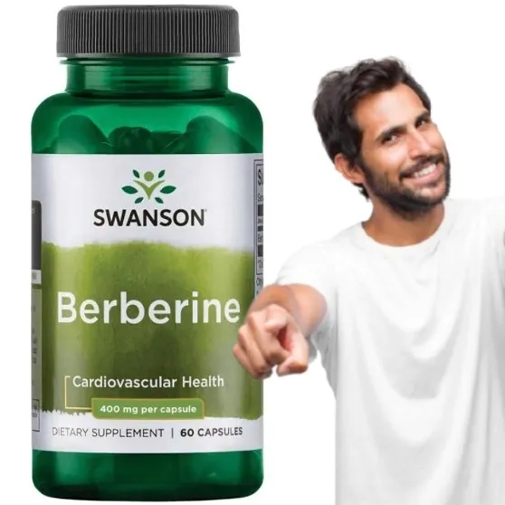 BERBERYNA układ pokarmowy odchudzanie Swanson Berberyna 400mg 60kaps
