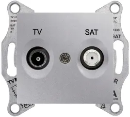 schneider-sedna-aluminium-gniazdo-rtv-sat-przel