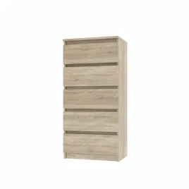 komoda-nowoczesna-50-cm-szuflady-bezuchwytowa-dab-sonoma
