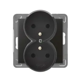 ospel-impresja-antracyt-gniazdo-x2-0-gp-2yrz-m-50