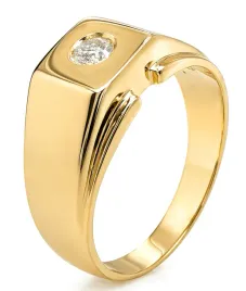 damski-zloty-pierscionek-sygnet-z-moissanitem-0-12-ct-timeless-14kt-585