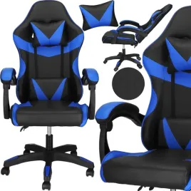 fotel-gamingowy-biurowy-obrotowy-ergonomiczny-regulacja-poduszki-ekoskora