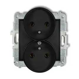 karlik-mini-czarny-mat-gniazdo-podwojne-12mgpr-2z