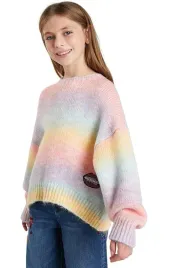 sweter-dziewczecy-desigual-camelia-teczowy-pastel
