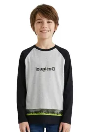 bluzka-dziecieca-desigual-grey-czarno-szara