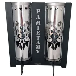 podwojny-znicz-lampion-metalowy-nowoczesny-duet-tuba-pamietamy-dla-mamy