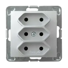 ospel-impresja-srebrny-gniazdo-potrojne-gp-3y-m-18