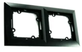 abex-perla-czarny-mat-ramka-2-ra-2p