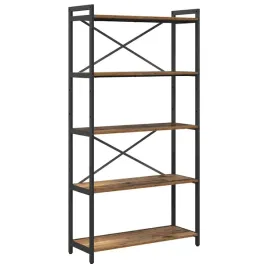 polka-na-ksiazki-stare-drewno-80-x-30-x-155-cm