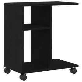 stolik-boczny-z-polka-z-kolem-czarny-dab-50-x-30-x-55-cm