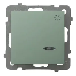 ospel-as-przycisk-zwierny-swiatlo-z-podswietleniem-zielony-mat-lp-5gs-m-84