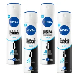 4-x-nivea-black-and-white-invisible-pure-antyperspirant-spray-150-ml