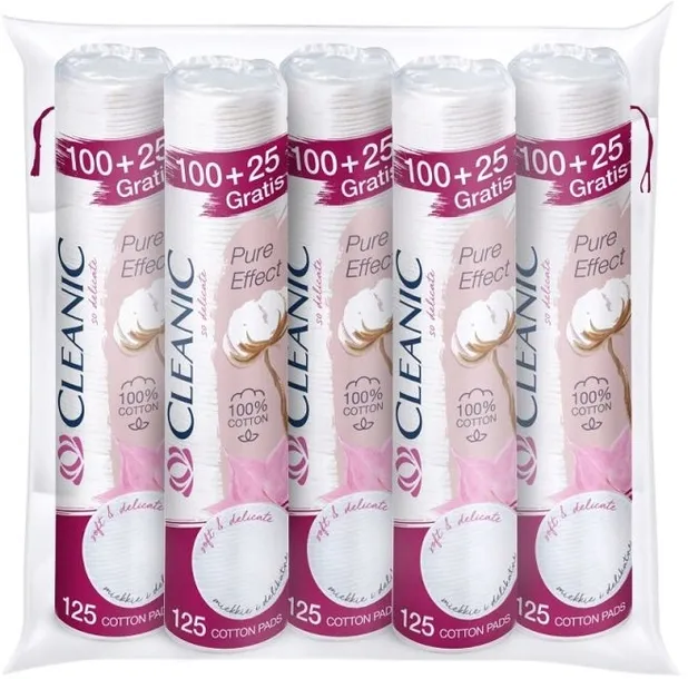 Cleanic Płatki Kosmetyczne Pure Effect 625 szt.