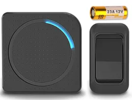 dzwonek-bezprzewodowy-wodoodporny-230v-czarny-230v-1t-1r