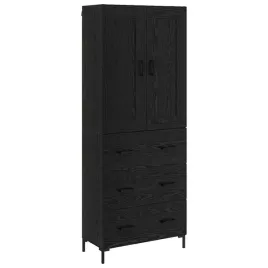 highboard-z-szuflada-2-pcs-czarny-dab-material-drewnopochodny