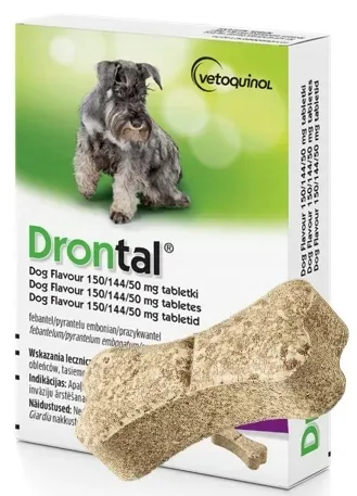 Vetoquinol TABLETKI NA ODROBACZANIE DLA PSA DRONTAL PLUS FLAVOUR 1 SZTUKA